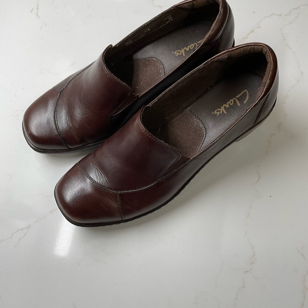 Clarks Rosebrooke Brown Leather Shoes. Very Comfortable.